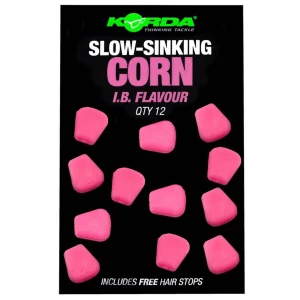 Porumb Artificial KORDA Slow Sinking Corn, Fruity Squid, Pink, 12buc/pac