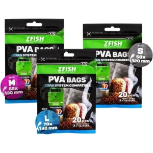 Pungi ZFISH PVA Bags Long Large, 7x14cm, 20buc/pac