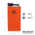Butelca Stanley, The Easy-Fill Wide Mouth Flask, Blaze Orange, 0.23L