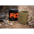Cana Fox Collection Green & Black Logo Ceramic Mug 350ml
