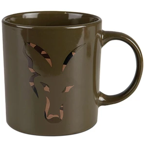 Cana Fox Green & Camo Head  Ceramic Mug 350ml