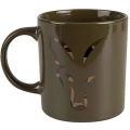 Cana Fox Green & Camo Head  Ceramic Mug 350ml Cana Fox Green & Camo Head  Ceramic Mug 350ml