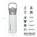 Sticla Apa Stanley The IceFlo Flip Straw Water Bottle Polar 0.65L 