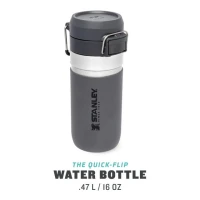 Sticla Apa Stanley The Quick Flip Water Bottle Charcoal 0.47l 