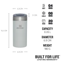 Sticla Termoizolanta STANLEY The AeroLight Transit Mug 0.35L / 12oz, Shale Metallic