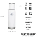 Termos STANLEY The Adventure To-Go Bottle 0.75L / 25oz, Polar Termos STANLEY The Adventure To-Go Bottle 0.75L / 25oz, Polar
