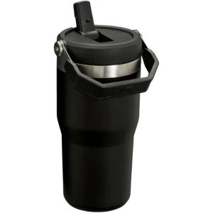 Termos STANLEY The Ice Flow Flip Straw Tumbler 2.0 Termokop, Negru, 0.6L Termos STANLEY The Ice Flow Flip Straw Tumbler 2.0 Termokop, Negru, 0.6L