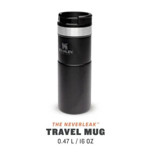 Termos STANLEY The NeverLeak Travel Mug Matte Black Pebble 0.47L 