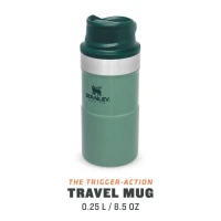 Termos Stanley The Trigger Action Travel Mug Hammertone Green 0.25l 