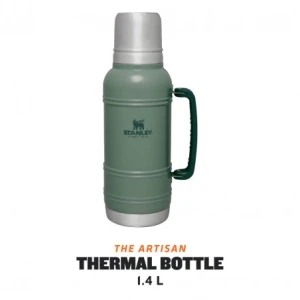 Termos Stanley Artisan Thermal Bottle, Hammertone Green, 1.4L Termos Stanley Artisan Thermal Bottle, Hammertone Green, 1.4L