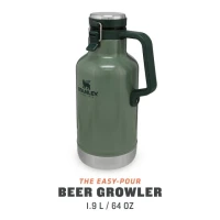 Termos Stanley Pentru Bere The Easy-pour Growler Hammertone Green 1.9l 