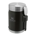Termos mancare cu tacam Stanley The Legendary Food Jar + Spork Matte Black Pebble 0.4 l  Termos mancare cu tacam Stanley The Legendary Food Jar + Spork Matte Black Pebble 0.4 l
