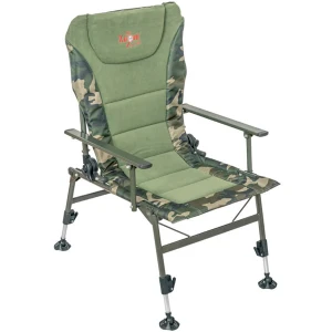 Scaun CARP ZOOM Full Comfort Fleece Boilie Armchair Khaki / Camo