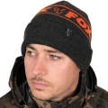 Caciula Fox Collection Beanie Hat Black & Orange  Caciula Fox Collection Beanie Hat Black & Orange