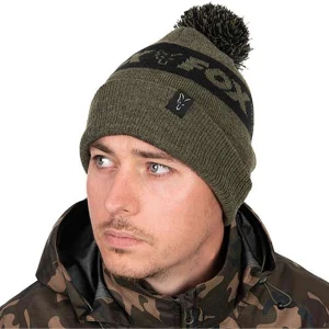 Caciula Fox Collection Bobble Green & Black, Marime Univ.