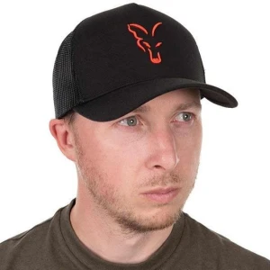 Sapca FOX Collection Trucker Cap Black Orange New