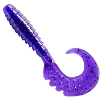 Grub FISHUP Fancy Grub 2.5cm, Dark Violet Peacock & Silver, 12buc/pac