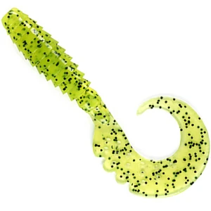 Grub FISHUP Fancy Grub 5cm, Chartreuse Black, 10buc/pac Grub FISHUP Fancy Grub 5cm, Chartreuse Black, 10buc/pac