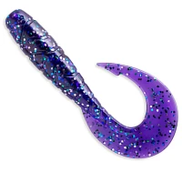 Grub Fishup Mighty Grub 10cm, Dark Violet Peacock & Silver, 7buc/pac