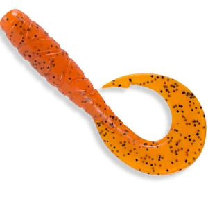 Grub FISHUP Mighty Grub 10cm, Orange Pumpkin, 7buc/pac