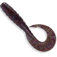 Grub Fishup Mighty Grub 13.3cm, Green Pumpkin Brown Red & Purple, 4buc/pac