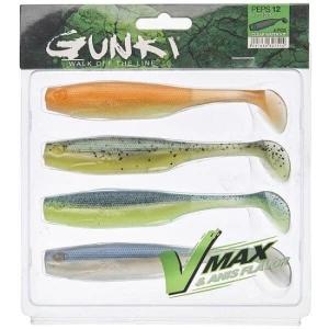 Kit Shad Gunki Peps II, Clear Water, 7cm, 4buc/plic
