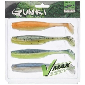 Kit Shad Gunki Peps II, Clear Water, 9cm, 4buc/plic Kit Shad Gunki Peps II, Clear Water, 9cm, 4buc/plic