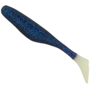 SHAD BASS ASSASSIN TURBO SHAD WALLEYE ELECTRIC BLUE WHITE TAIL 10CM 10BUC/PLIC