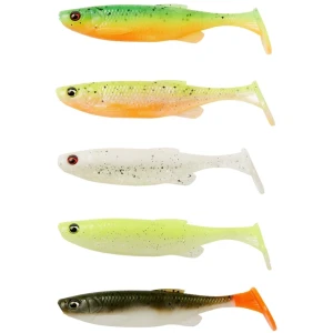 Set Shad SAVAGE GEAR Fat Minnow T-Tail, Darkwater Mix, 7.5cm, 5g, 5buc/pac