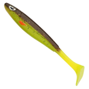 Shad BERKLEY Sick Smash, Brown Chartreuse, 23cm, 12buc/pac Shad BERKLEY Sick Smash, Brown Chartreuse, 23cm, 12buc/pac