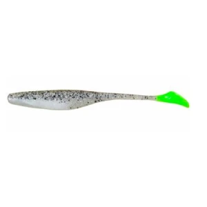 Shad Bass Assassin Turbo Shad 10cm S P Silver Phantom / Chart Tail    10 bucati / plic