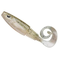 Shad Berkley Soft Bait Sick Curl Shad Salt & Pepper, 7g, 8cm 