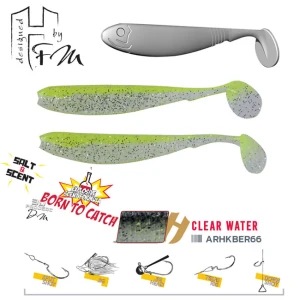 Shad Colmic Herakles Benjo R 9cm Clear Water, 7buc/plic