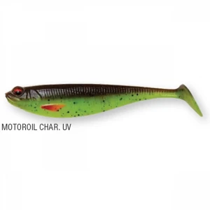 Shad DAM Effzett Shadster Slim 8.5cm 5.2gr Motoroil Chartreuse UV