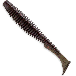 Shad FISHUP U-Shad, 9cm, Green Pumpkin Brown Red & Purple, 8buc/pac