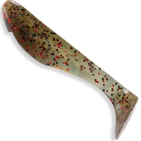 Shad FISHUP Wizzy , 3.8cm, Green Pumpkin Red & Black, 10buc/pac