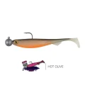Shad FOX RAGE Loaded Slick Shads, 13cm, Hot Olive, Jig 4/0-15g, 5buc/pac