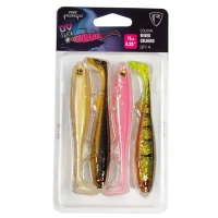 Shad Fox Rage Slick Shad Mixed Colors Uv Colour Pack 11cm 4buc/blister