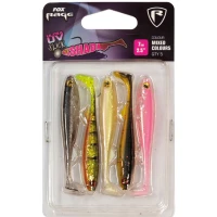 Shad Fox Rage Slick Shad Mixed Colors Uv Colour Pack 9cm 5buc/blister