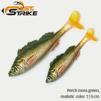 Shad Fast Strike Perch, PMG Perch Moss Green, 7cm, 3.5g, 1buc/pac