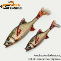 Shad Fast Strike Roach, Rwn Roach Wounded Natural, 8cm, 5g