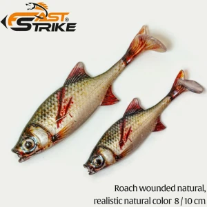 Shad Fast Strike Roach, RWN Roach Wounded Natural, 8cm, 5g