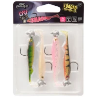 Shad Fox Rage Slick Shad Mixed Uv Colour Pack Loaded 11cm 4buc