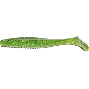 Shad Hide Up Stagger Original 2.5", 111 Chart Green Gold Flake, 6.6cm, 2.2g, 7buc/pac