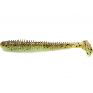 Shad Keitech Swing Impact, Green Pumpkin Chartreuse 401, 10cm, 8buc/pac