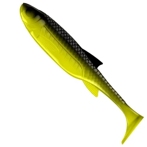 Shad LIBRA LURES Kraken Shad, 10cm, 7.5g, Hot Yellow, 6buc/pac