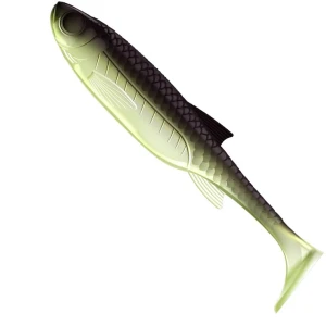 Shad LIBRA LURES Kraken Shad, 10cm, 7.5g, Olive Whitefish, 6buc/pac