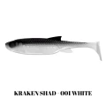 Shad LIBRA LURES Kraken Shad, 10cm, 7.5g, White, 6buc/pac Shad LIBRA LURES Kraken Shad, 10cm, 7.5g, White, 6buc/pac