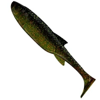 Shad Libra Lures Kraken Shad, 12.5cm, 15g, Motor Oil Green, 4buc/pac