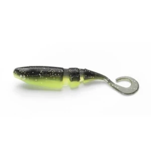 Shad Lake Fork Sickle Tail Baby Shad 5.6cm inch.Black Gold 15buc/plic
